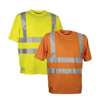 Liquidación total - Camiseta de trabajo Alta Visibilidad Cofra Danger V115-1-00 Talla XL Color Naranja