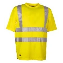 Liquidación total - Camiseta de trabajo Alta Visibilidad Cofra Danger V115-1-00 Talla XL Color Naranja