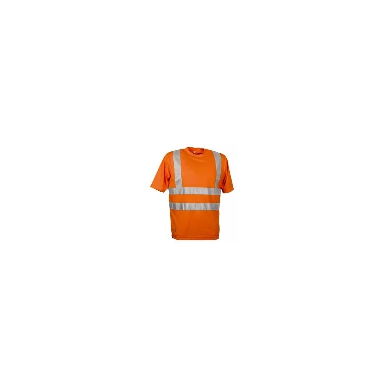 Liquidación total - Camiseta de trabajo Alta Visibilidad Cofra Danger V115-1-00 Talla XL Color Naranja