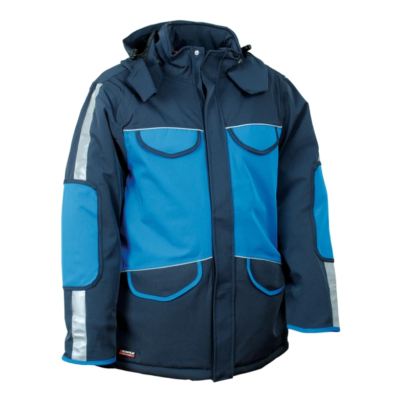 Chaqueta acolchada de trabajo Stretch Multibolsillos Cofra St. Moritz V098-0-00