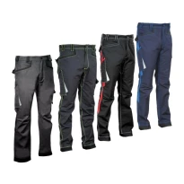 Pantalones de trabajo Elásticos Stretch Multibolsillos Cofra Barrerio V487-0-04