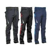 Liquidación total - Pantalón de trabajo Stretch Elásticos Multibolsillos Cofra Montijo V482-0-04 Número 46 Color Negro Rojo