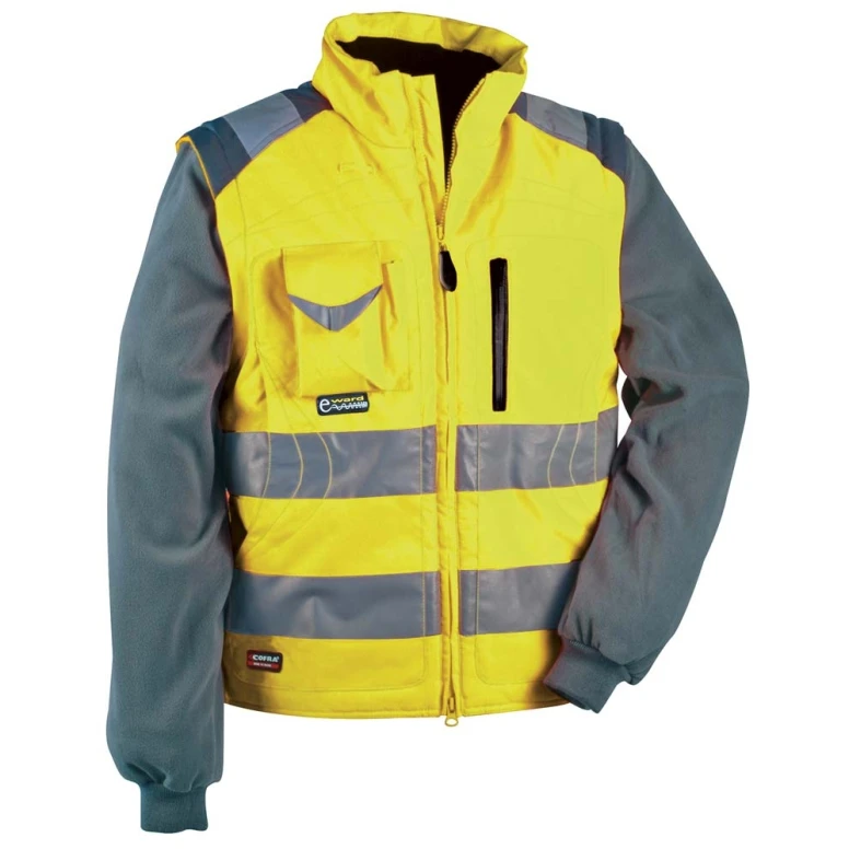 Liquidación total - Chaleco de trabajo Alta visibilidad Cofra Signal V023-0-00 número 52 color naranja