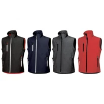 Liquidación total - Chaleco de trabajo Softshell Stretch Elástico U-Power Climb DW025BC color negro carbón Talla 3XL