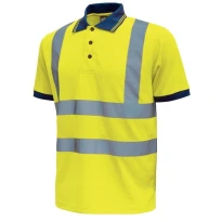 3 Piezas - Polo de trabajo Alta Visibilidad U-Power Neon HL198YF