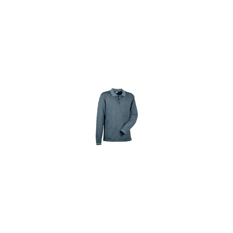 Liquidación total - Polo de trabajo Cofra Luxembourg 100% algodón Piquet V035-0-02 Talla M color antracita negro