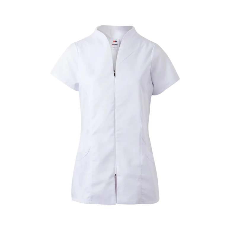 Blusa sanitaria de manga corta de trabajo Multibolsillos Velilla Mujer 535202