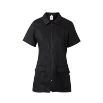 Blusa sanitaria de manga corta de trabajo Multibolsillos Velilla Mujer 590