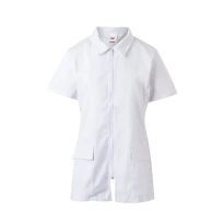 Blusa sanitaria de manga corta de trabajo Multibolsillos Velilla Mujer 590