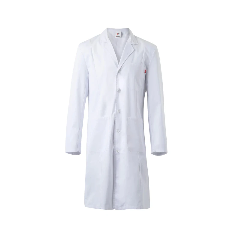 Bata sanitaria de trabajo cerrada con botones Multibolsillos Velilla 539001