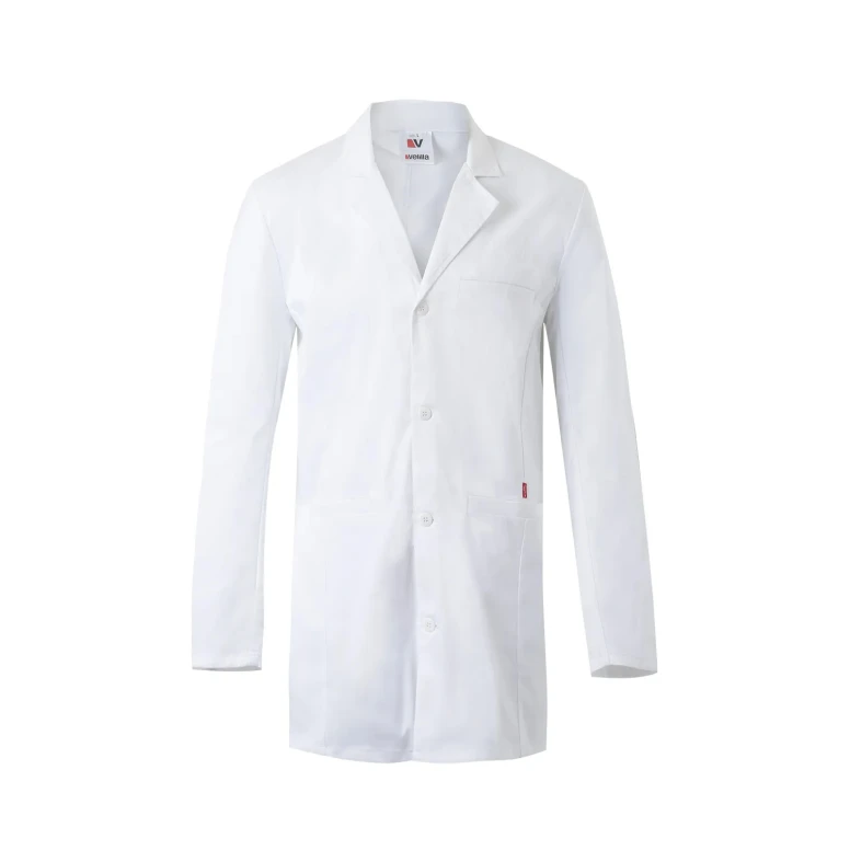 Bata sanitaria corta de trabajo Elástico Multibolsillos Velilla 539008S