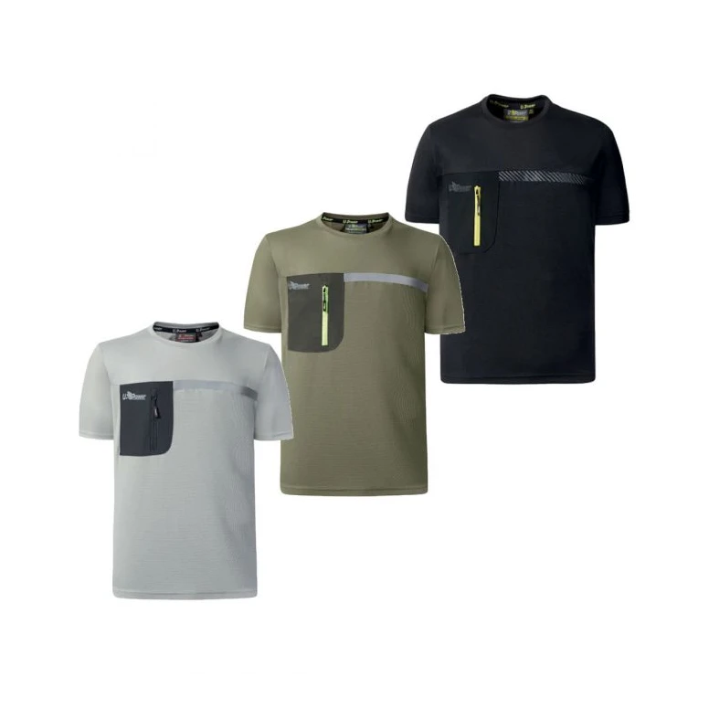 Liquidación total - Camiseta de trabajo U-Power Christal FU248BC color negro carbón Talla m