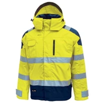 Cazadora de trabajo Alta Visibilidad Impermeable Multibolsillos U-Power Defender HL161YF
