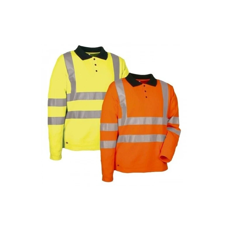 Liquidación total - Polo de trabajo Alta visibilidad Cofra New Highway V111-2-00 Talla S color amarillo