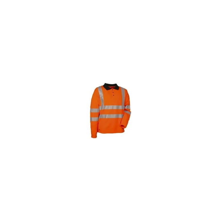 Liquidación total - Polo de trabajo Alta visibilidad Cofra New Highway V111-2-00 Talla S color amarillo
