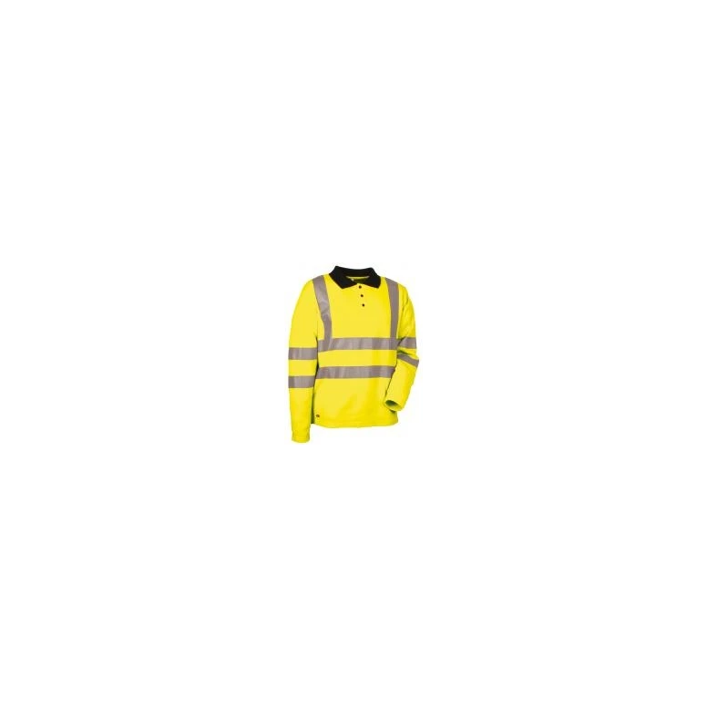 Liquidación total - Polo de trabajo Alta visibilidad Cofra New Highway V111-2-00 Talla S color amarillo