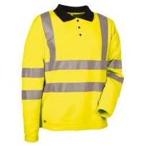 Liquidación total - Polo de trabajo Alta visibilidad Cofra New Highway V111-2-00 Talla S color amarillo