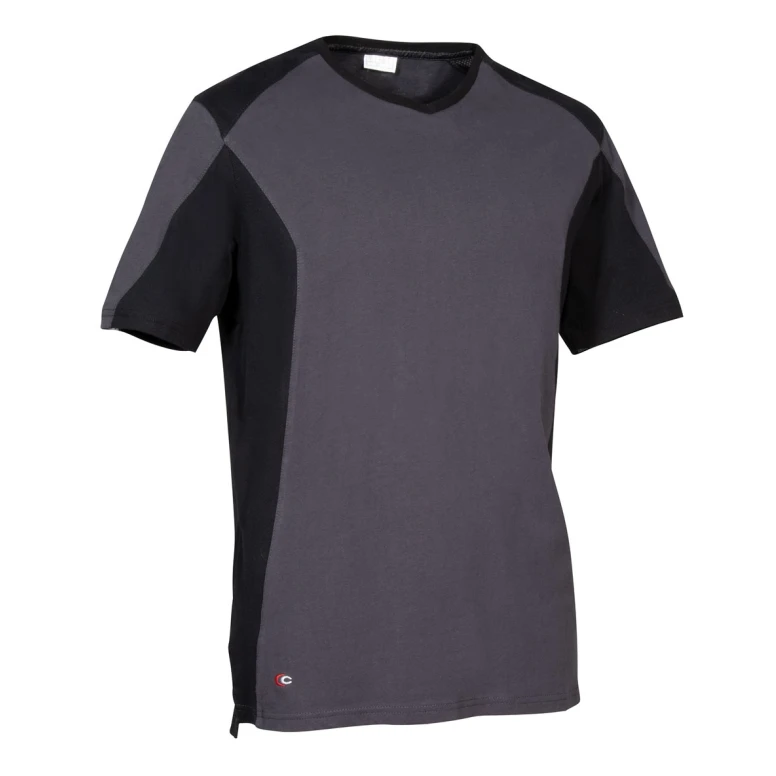 Liquidación total - Camiseta de trabajo Cofra Azagra 100% algodón V569-0-02 Talla M color antracita/negro