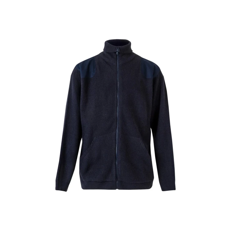 Chaqueta con cremallera larga y cuello alto de trabajo Velilla 102