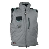 Liquidación total - Chaleco Acolchado de trabajo Multibolsillos Cofra Polar V013-0-00 número 52 marino negro