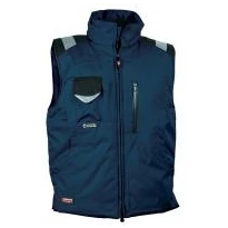 Liquidación total - Chaleco Acolchado de trabajo Multibolsillos Cofra Polar V013-0-00 número 52 marino negro