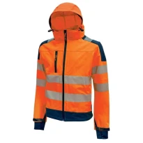 Chaqueta de trabajo Softshell Elástica Stretch Alta Visibilidad U-Power Miky HL169YF
