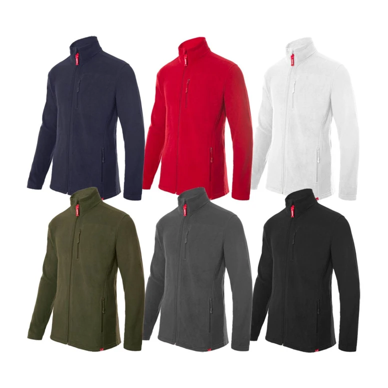 Sudadera con cremallera larga de trabajo en forro polar Multibolsillos Velilla 201502