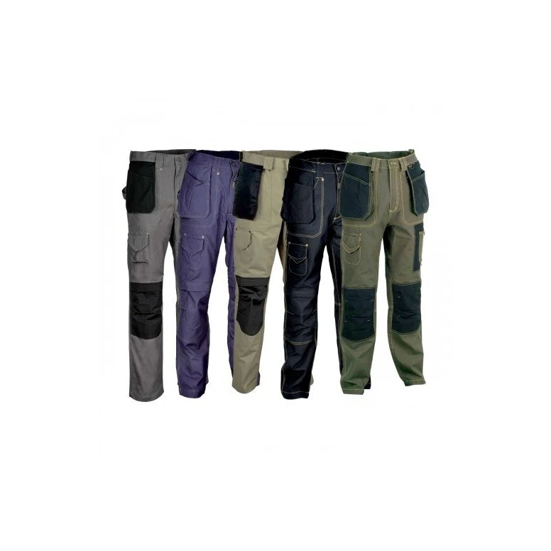 Pantalones de trabajo Cofra Multibolsillos Rotterdam 100% Algodón Canvas V051-0-00