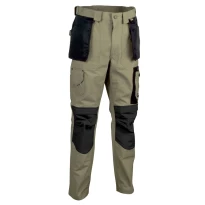 Pantalones de trabajo Cofra Multibolsillos Rotterdam 100% Algodón Canvas V051-0-00