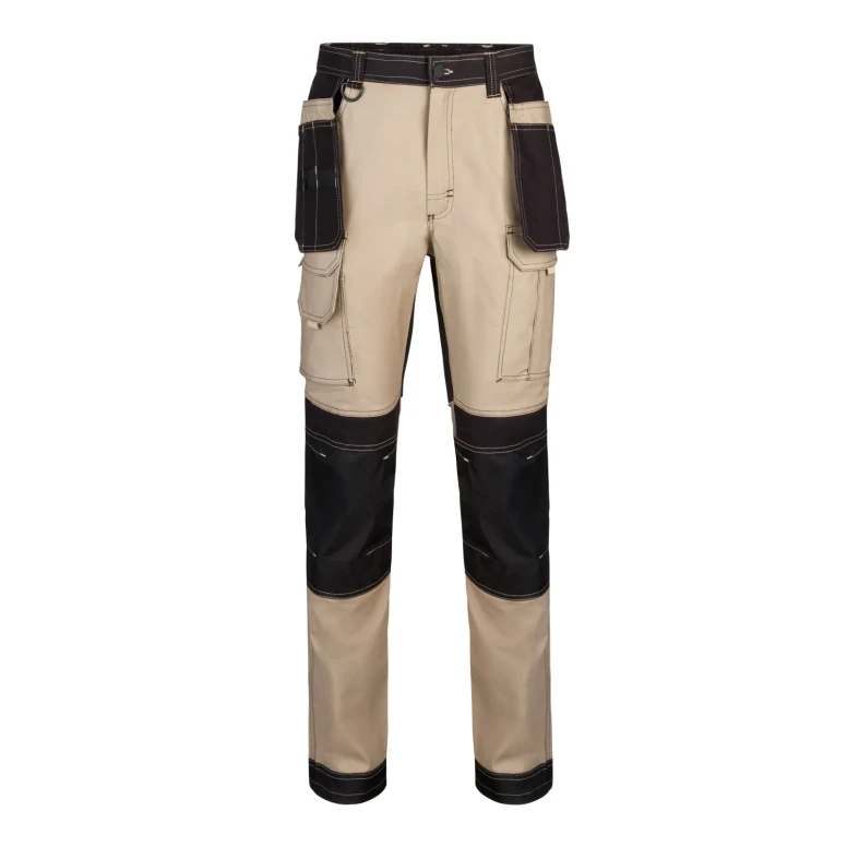 Pantalón bicolor de trabajo Elástico Multibolsillos Velilla 103019S