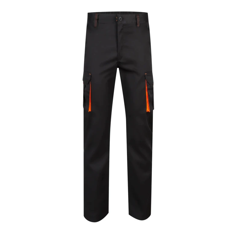 Pantalón bicolor de trabajo Elástico Multibolsillos Velilla 103008S