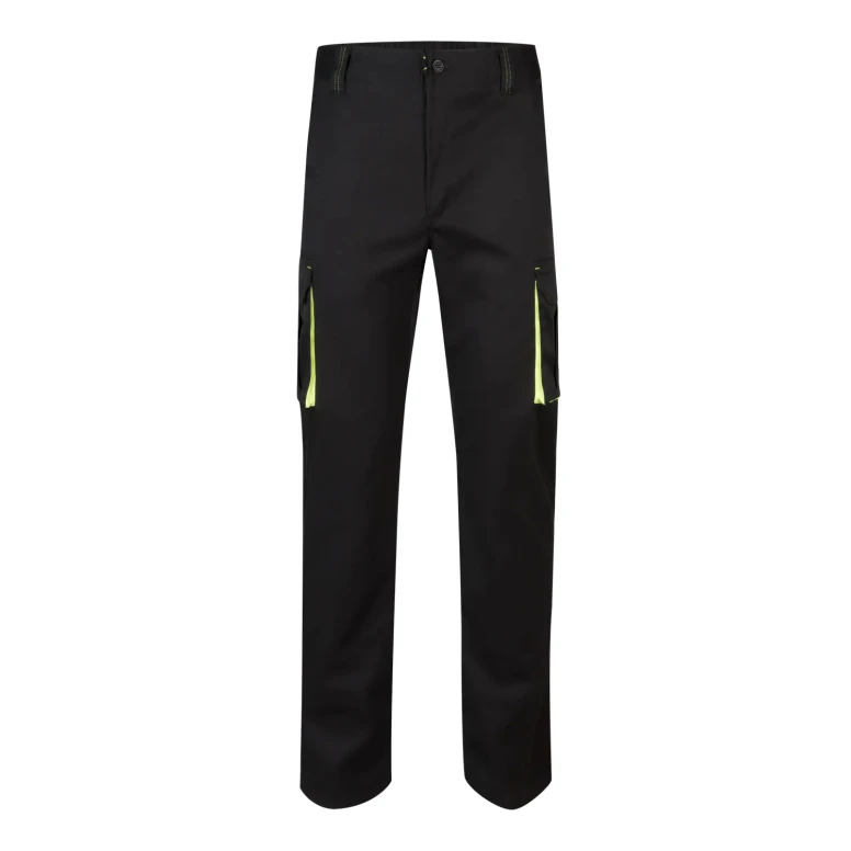 Pantalón bicolor de trabajo Elástico Multibolsillos Velilla 103008S