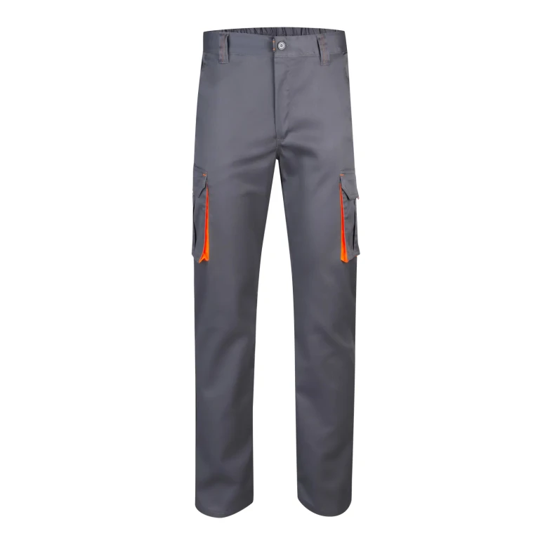 Pantalón bicolor de trabajo Elástico Multibolsillos Velilla 103008S