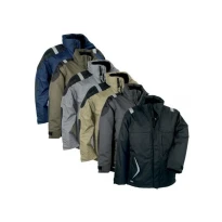 Liquidación total - Chaquetón Acolchado de trabajo Multibolsillos Cofra Cyclone V022-0-00 color negro negro número 48
