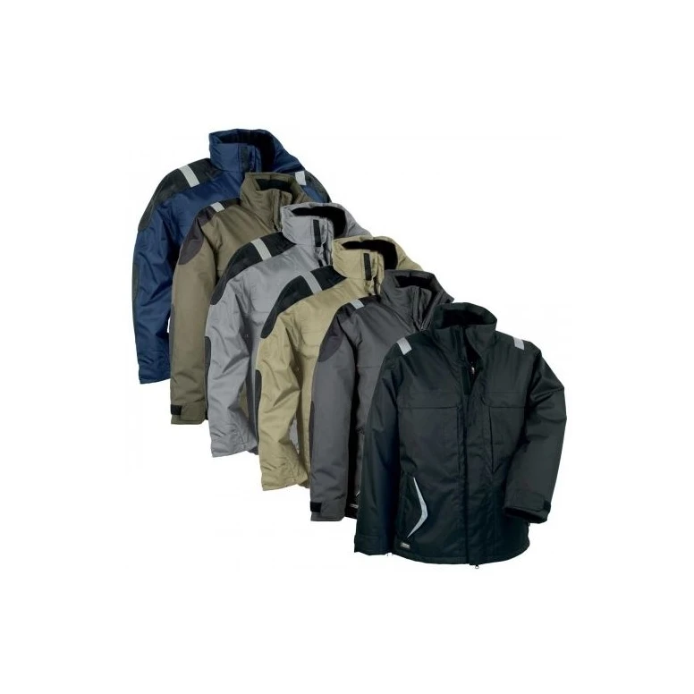 Liquidación total - Chaquetón Acolchado de trabajo Multibolsillos Cofra Cyclone V022-0-00 color negro negro número 48