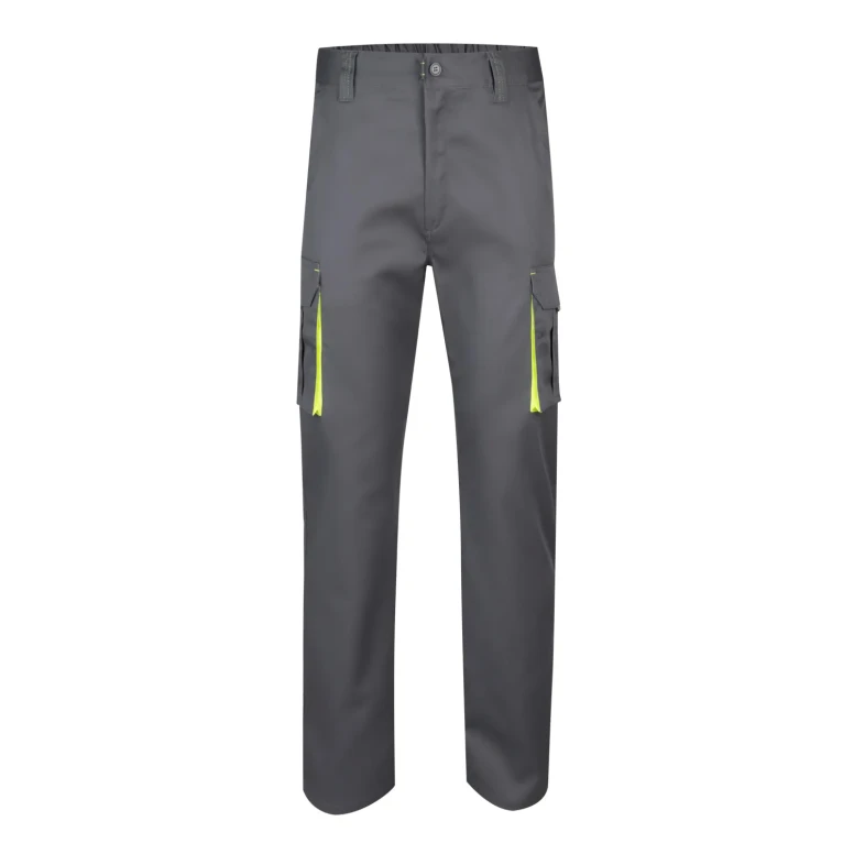 Pantalón bicolor de trabajo Elástico Multibolsillos Velilla 103008S