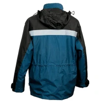 Liquidación total - Parka de trabajo Multibolsillos Cofra Hailstorm V197-0-02 Talla L marino/negro