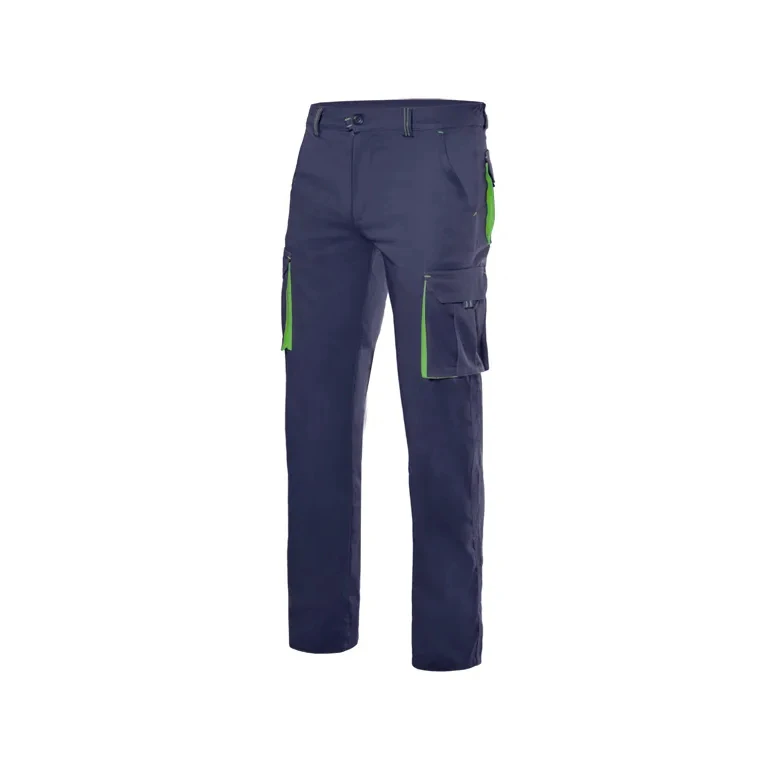 Pantalón bicolor de trabajo Elástico Multibolsillos Velilla 103024S
