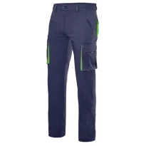 Pantalón bicolor de trabajo Elástico Multibolsillos Velilla 103024S