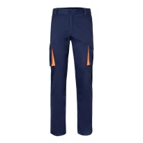 Pantalón bicolor de trabajo Elástico Multibolsillos Velilla 103024S