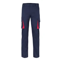 Pantalón bicolor de trabajo Elástico Multibolsillos Velilla 103024S