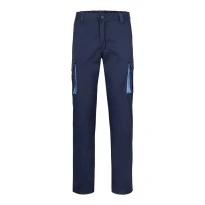 Pantalón bicolor de trabajo Elástico Multibolsillos Velilla 103024S