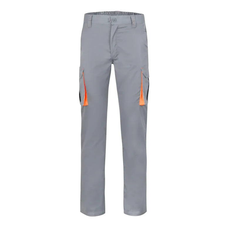 Pantalón bicolor de trabajo Elástico Multibolsillos Velilla 103024S