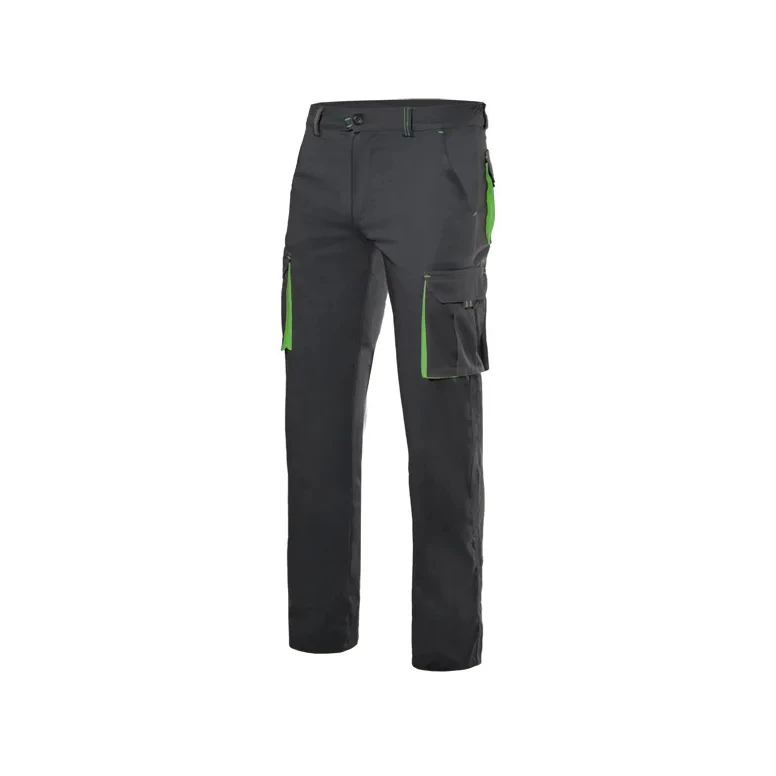 Pantalón bicolor de trabajo Elástico Multibolsillos Velilla 103024S