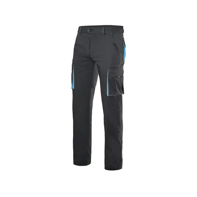 Pantalón bicolor de trabajo Elástico Multibolsillos Velilla 103024S