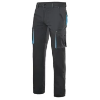 Pantalón bicolor de trabajo Elástico Multibolsillos Velilla 103024S