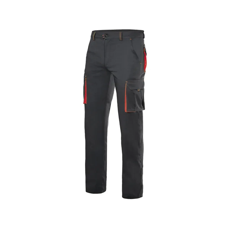 Pantalón bicolor de trabajo Elástico Multibolsillos Velilla 103024S