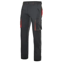 Pantalón bicolor de trabajo Elástico Multibolsillos Velilla 103024S