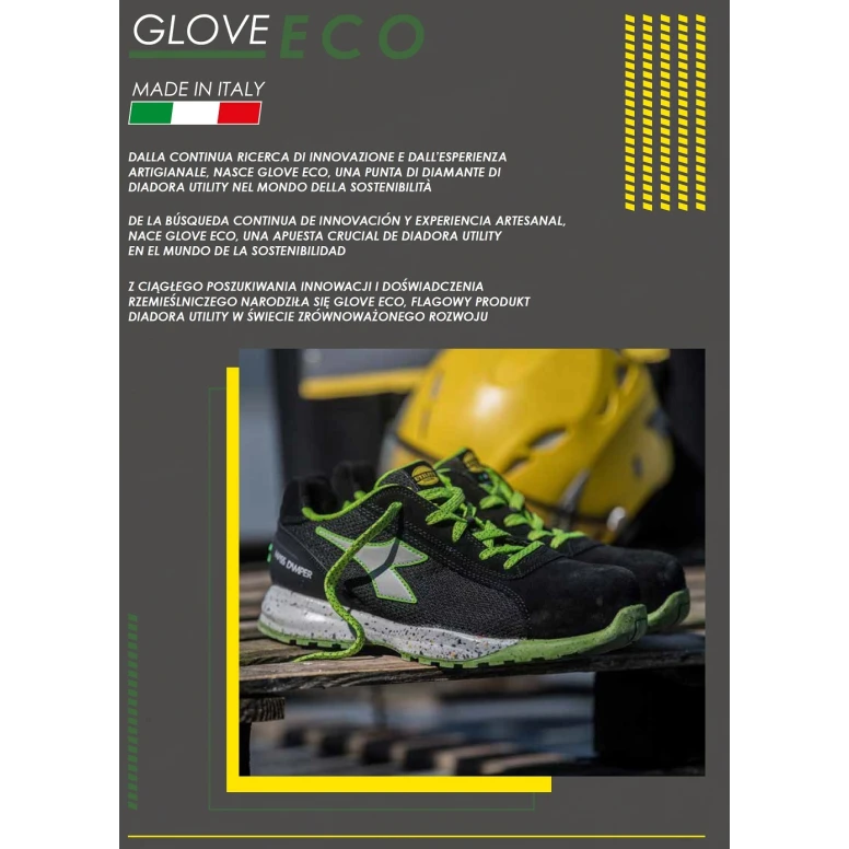 Zapatos de seguridad Diadora - Glove ECO MDS LOW S1P HRO SRC 701.177661