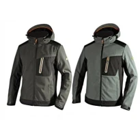 Liquidación total - Chaqueta de trabajo de Softshell Diadora Tech Carbon 702.175946 color gris oscuro Talla 4XL